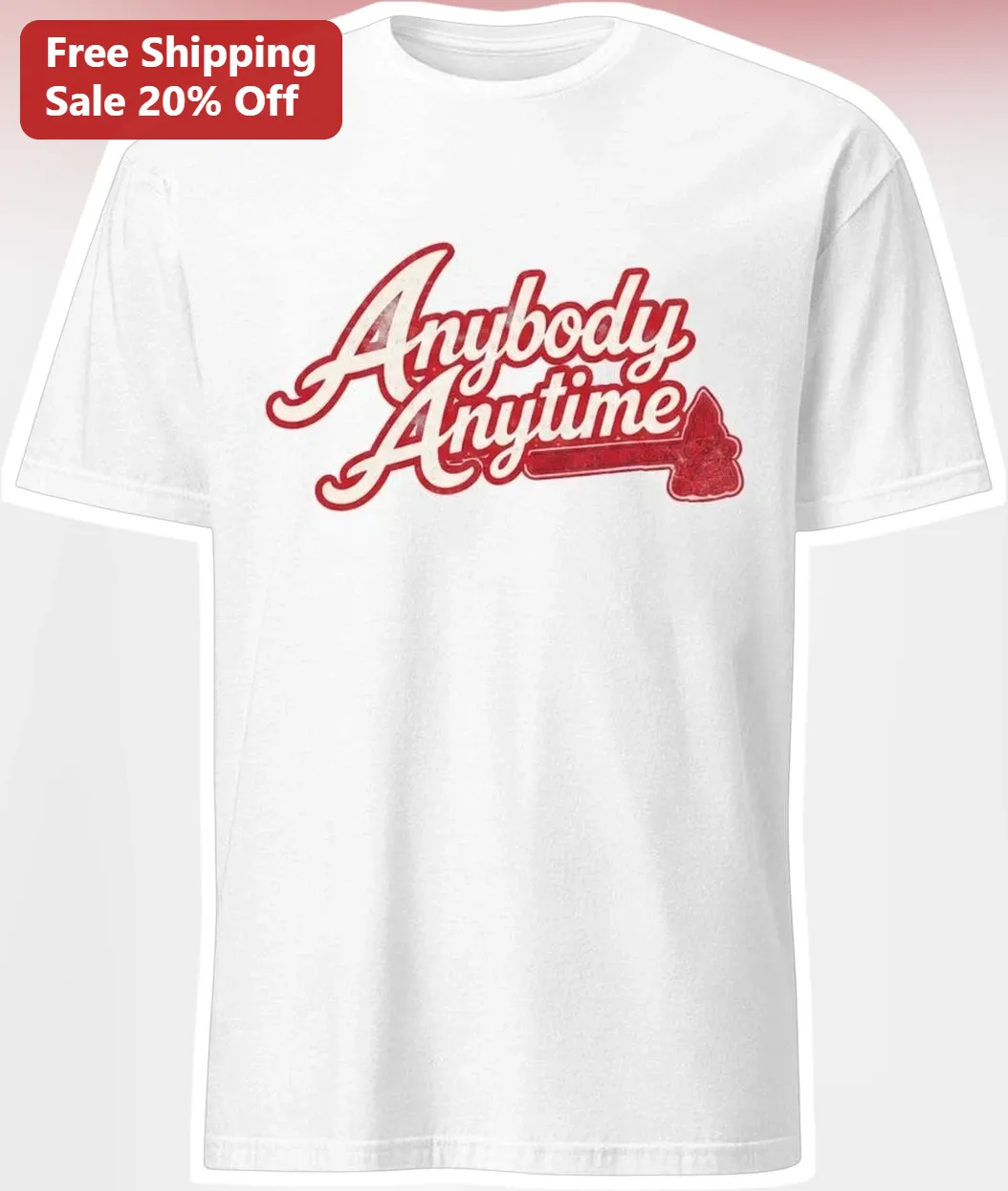 Anybody Anytime Vintage Script Graphic Tee It's Always Sunny In Philadelphia Fan Gift