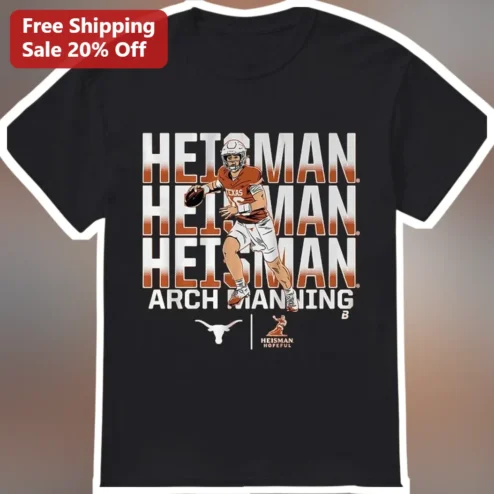 Arch Manning Heisman Texas Longhorns Football QB Graphic Tee