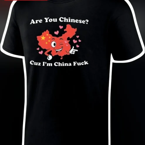 Are You Chinese? Cuz I'm China Fuck Funny Meme Graphic Tee
