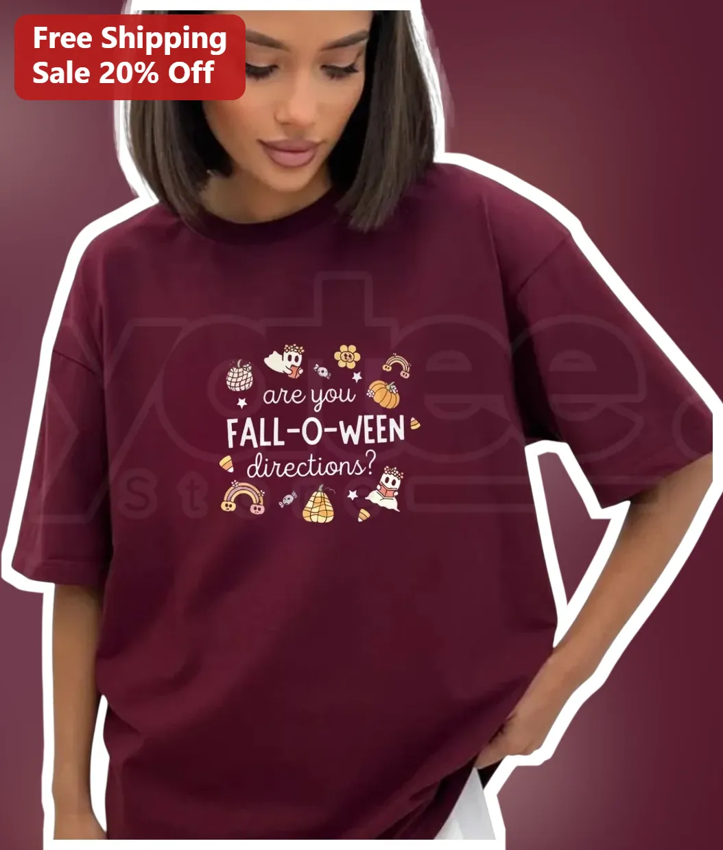 Are You Fall-O-Ween Directions Funny Teacher Halloween Tee