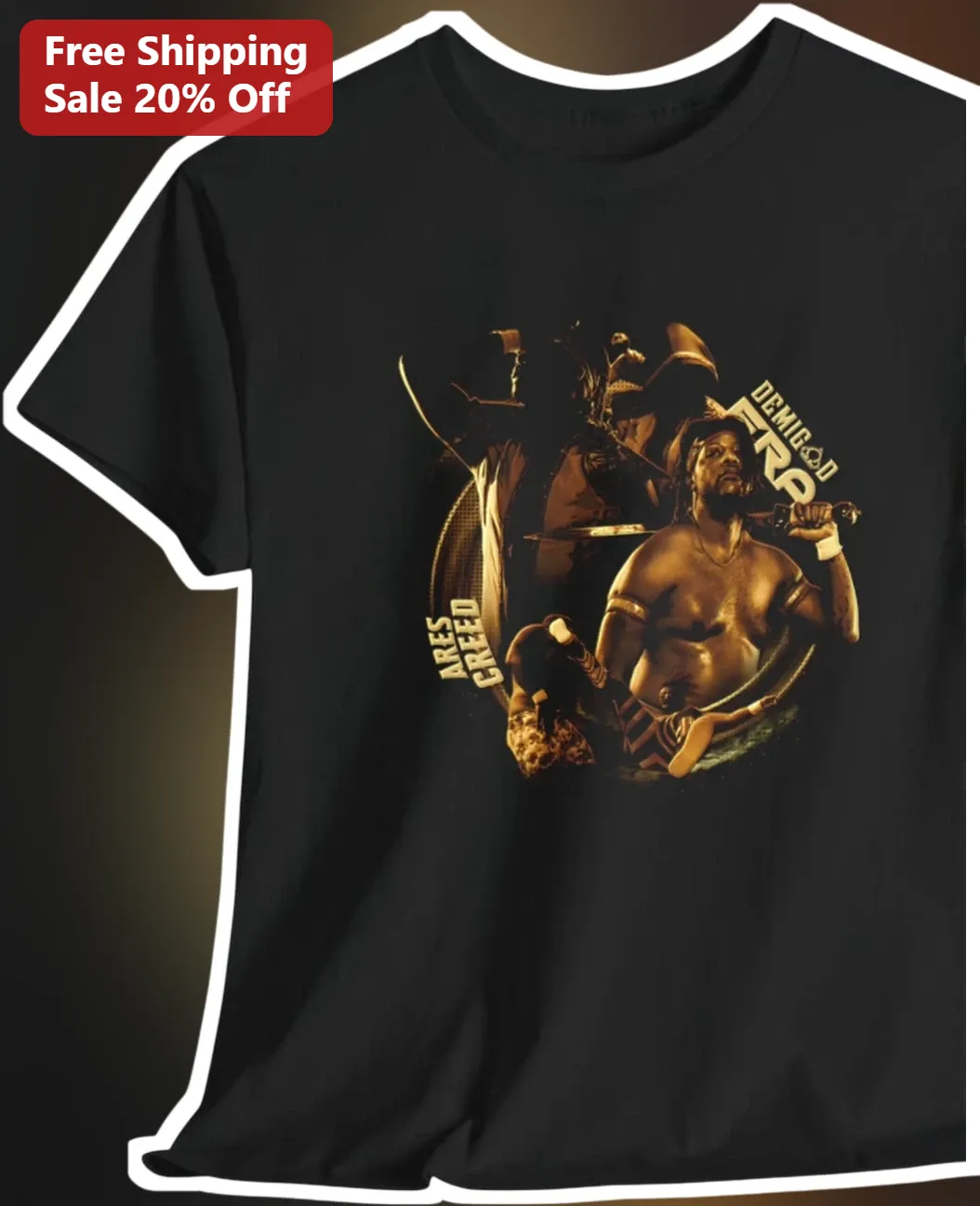 Ares Creed Demigod Frankie Edgar UFC MMA Warrior Graphic Tee
