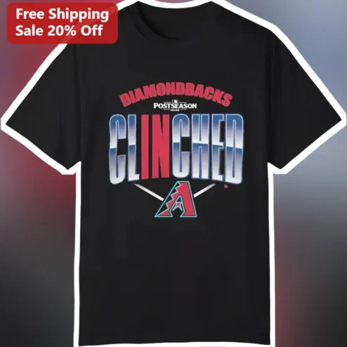 Arizona Diamondbacks Postseason Clinched Tee MLB Playoff Fan Gear Shirt