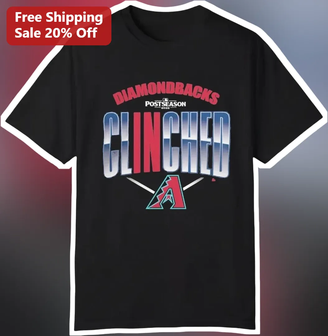 Arizona Diamondbacks Postseason Clinched Tee MLB Playoff Fan Gear Shirt