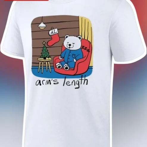 Arm's Length Band Merch Cozy Polar Bear Christmas Graphic Tee