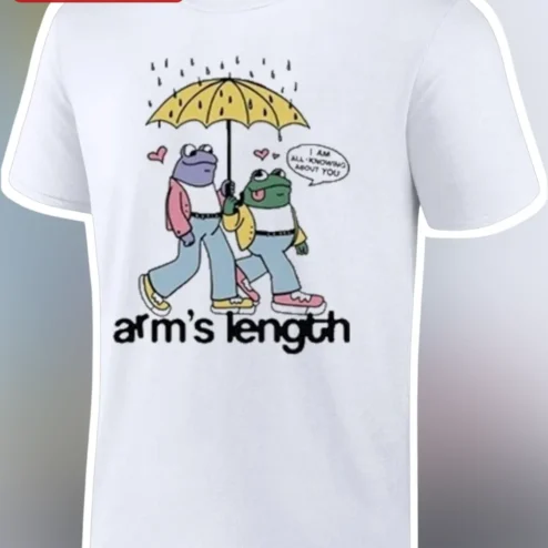 Arm's Length I Am All Knowing About You Tee Canadian Emo Band Merch Retro Cartoon Frog Graphic T-Shirt