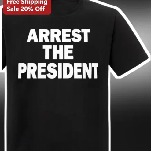 Arrest The President Ice Cube Tee Political Protest Graphic T-Shirt Unisex Cotton