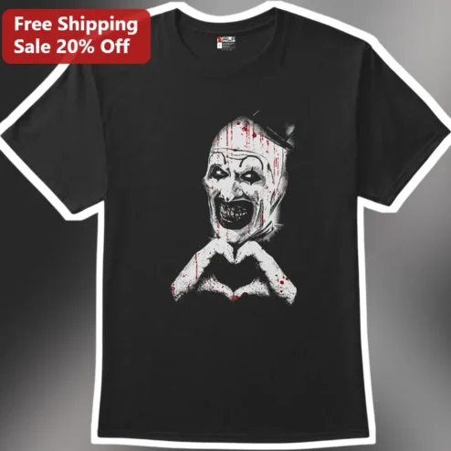 Art the Clown Terrifier Horror Graphic Tee Men Women Halloween Shirt