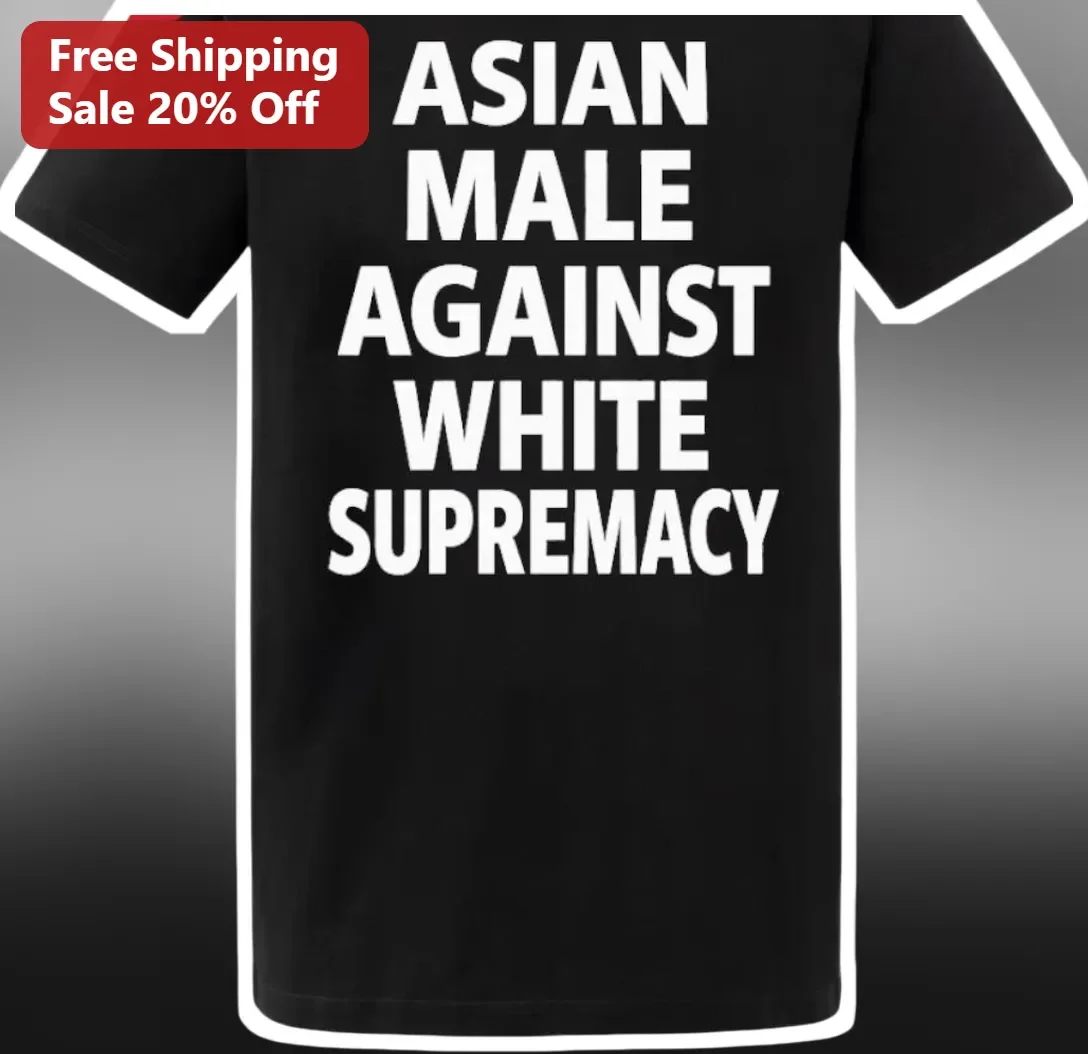 Asian Male Against White Supremacy Graphic Tee