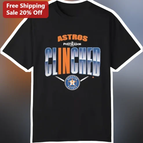 Astros Postseason Clinched Tee Houston Astros Playoff Celebration Shirt
