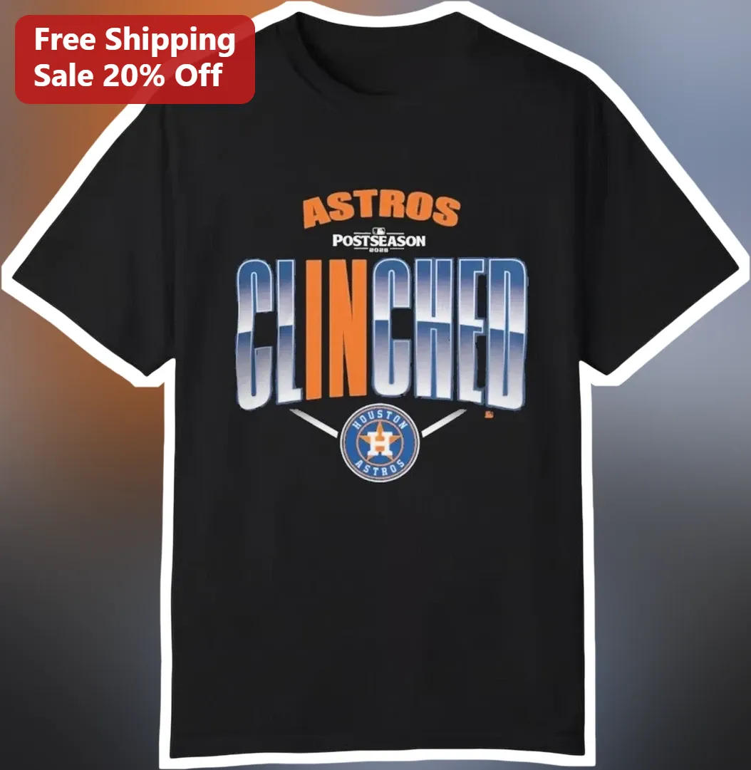 Astros Postseason Clinched Tee Houston Astros Playoff Celebration Shirt