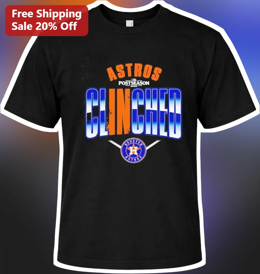 Astros Postseason Clinched Tee Houston Astros Playoff Celebration Shirt for Baseball Fans