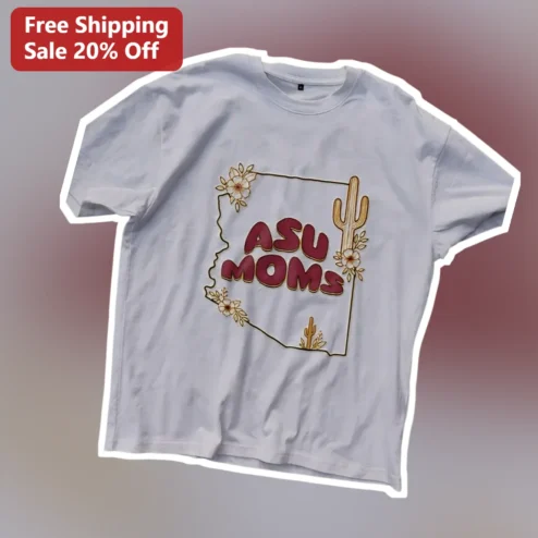 ASU Moms Arizona State University Sun Devils Graphic Tee Gift for Women
