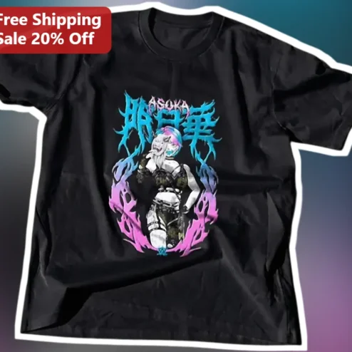 Asuka WWE Empress of Tomorrow Graphic Tee Y2K Neon Tribal Style Shirt for Men Women Fans