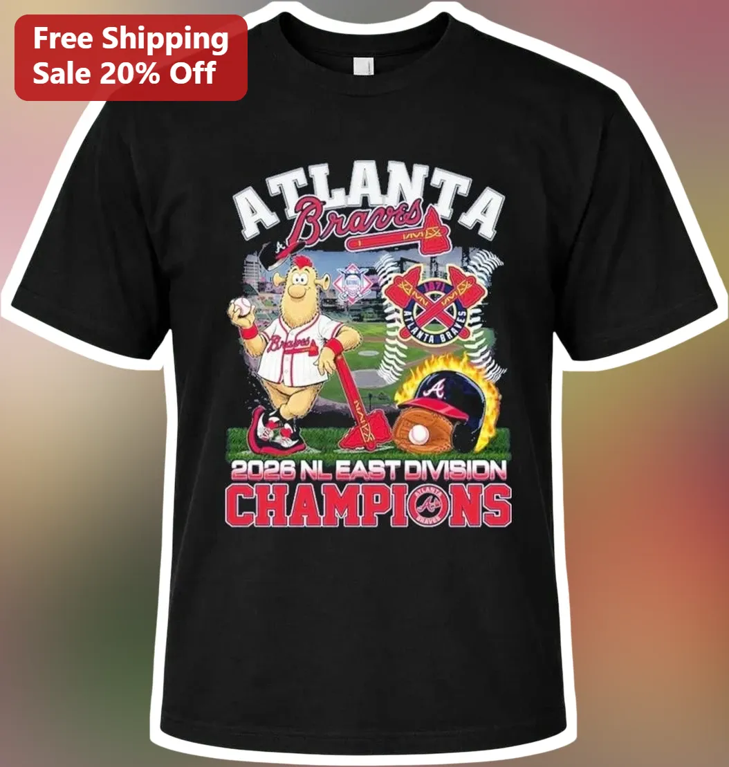 Atlanta Braves 2026 NL East Division Champions Chief Noc-A-Homa Graphic Tee