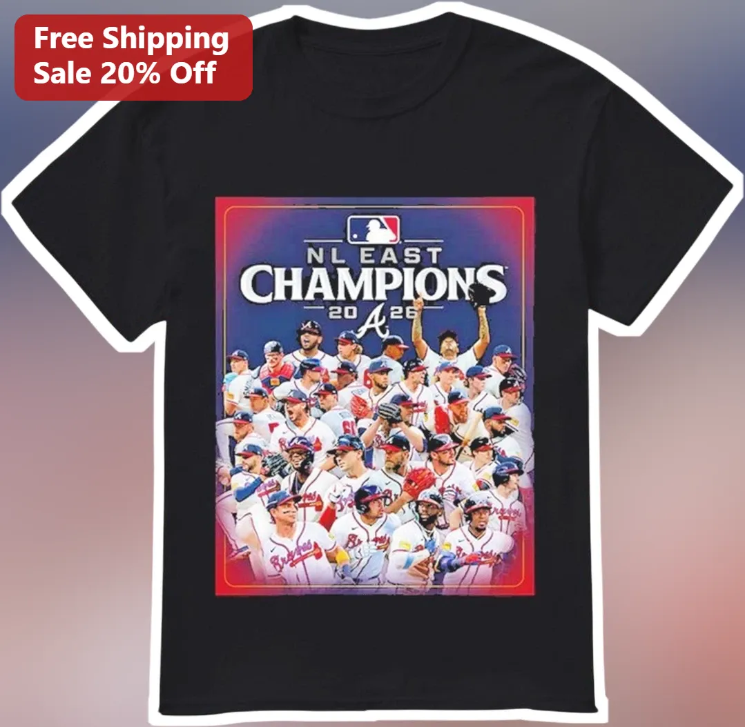 Atlanta Braves NL East Champions Tee Vintage Baseball Division Winners Graphic T-Shirt