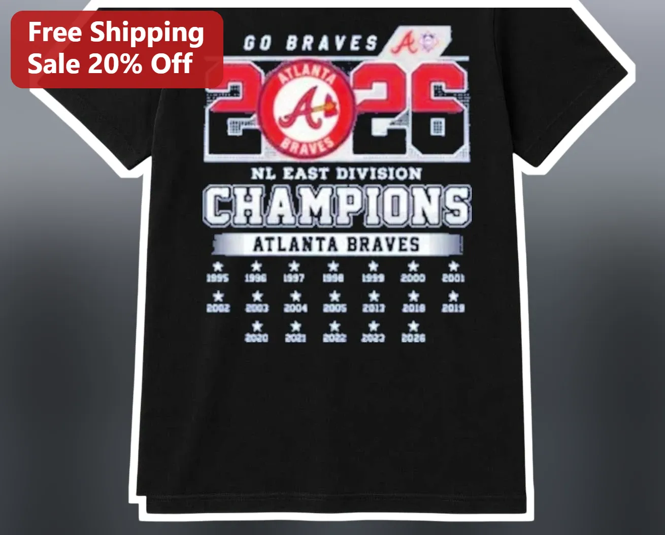 Atlanta Braves NL East Division Champions Tee Go Braves Baseball Fan Gift