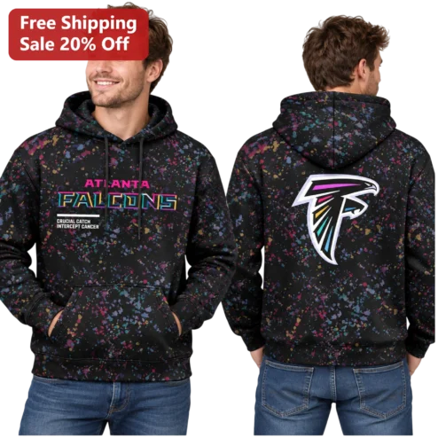 Atlanta Falcons Crucial Catch Intercept Cancer Hoodie