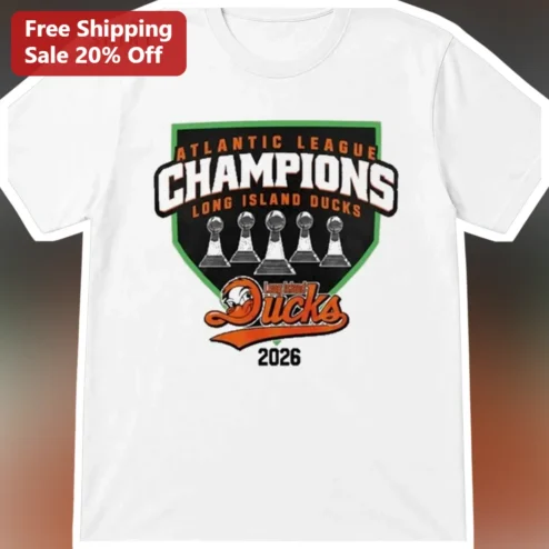Atlantic League Champions Long Island Ducks Tee 2026 Championship Shirt