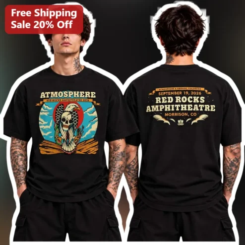 Atmosphere Red Rocks Amphitheatre Vintage Concert Tour Graphic Tee