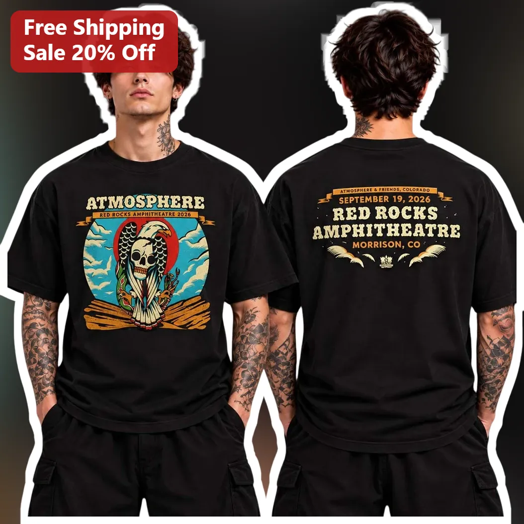 Atmosphere Red Rocks Amphitheatre Vintage Concert Tour Graphic Tee