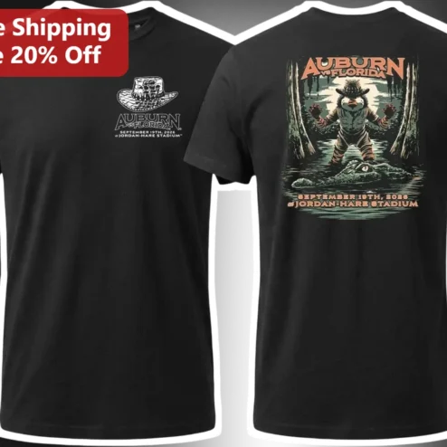Auburn vs Florida Sep 19 2026 Jordan-Hare Stadium Vintage Tiger Mascot Tee