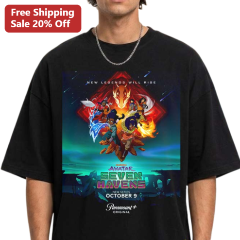 Avatar Seven Havens New Legends Will Rise Graphic Tee Paramount Plus Series Fan Gift
