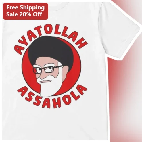 Ayatollah Assahola Simpsons Tee Two Bad Neighbors Cartoon Graphic T-Shirt Funny Gift