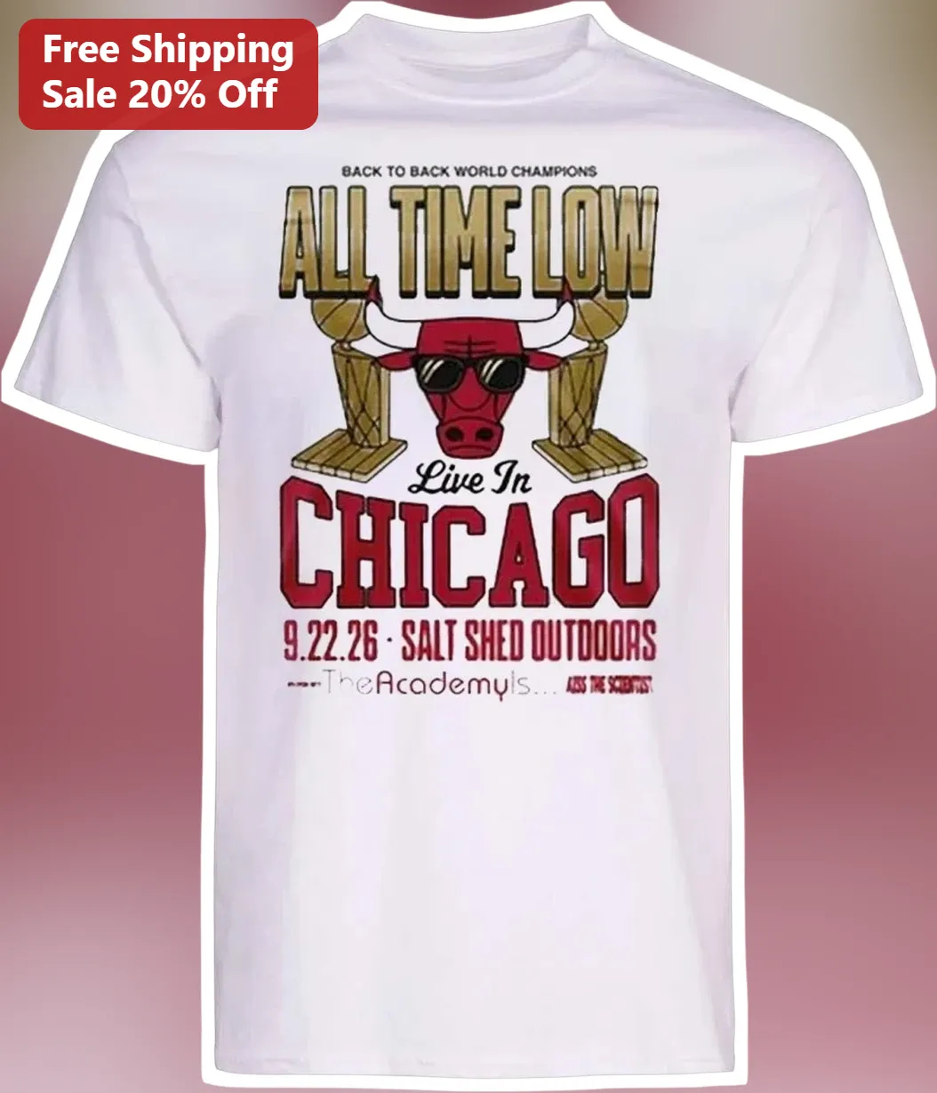 Back To Back World Champions All Time Low Live In Chicago Tee