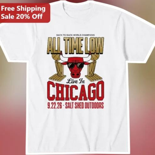 Back To Back World Champions All Time Low Live In Tee