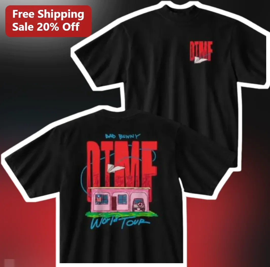 Bad Bunny DTMF World Tour Tee Graphic Shirt for Music Fans Concert Merch