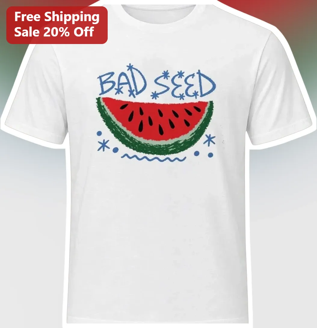 Bad Seed Watermelon Graphic Tee Funny Kids Toddler Summer Back to School Shirt