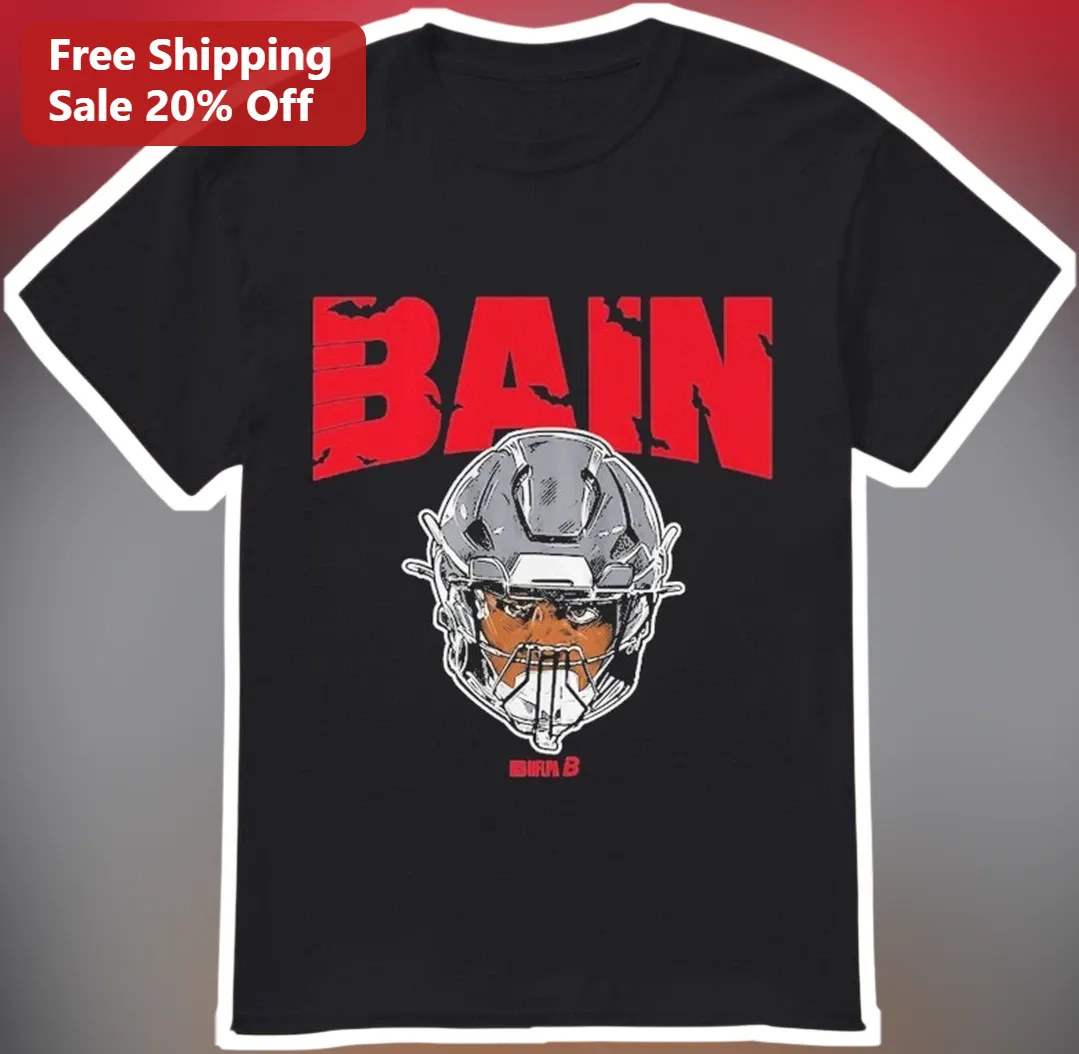 Bain Tee Bane Football Helmet DC Comics Batman Villain Graphic T-Shirt