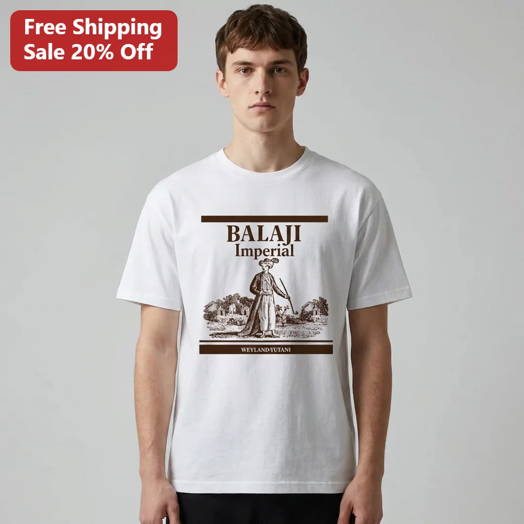 Balaji Imperial Weyland-Yutani Tee, Retro Sci-Fi Alien Franchise Parody Shirt Gift for Movie Fans