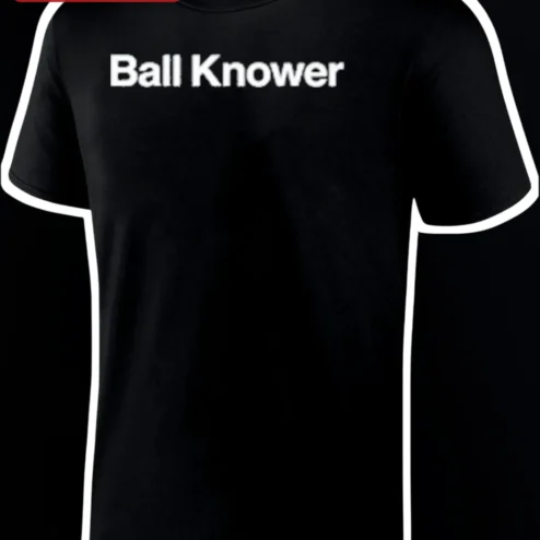 Ball Knower Tee Men's Bold Typography Graphic T-Shirt Funny Sports Slang Basketball Culture Apparel