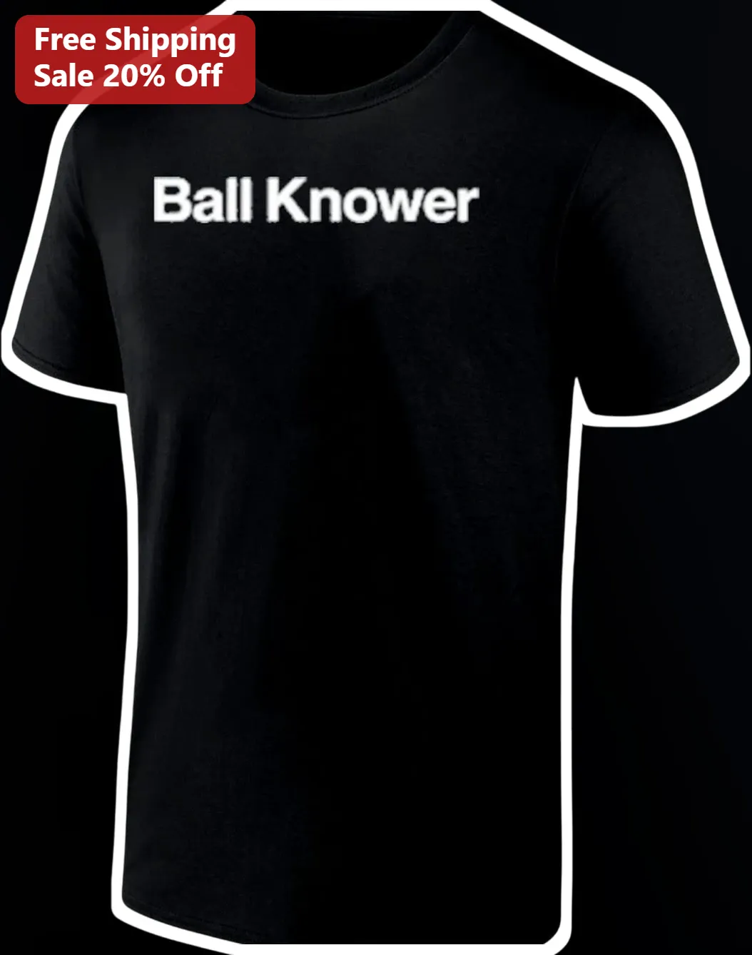Ball Knower Tee Men's Bold Typography Graphic T-Shirt Funny Sports Slang Basketball Culture Apparel
