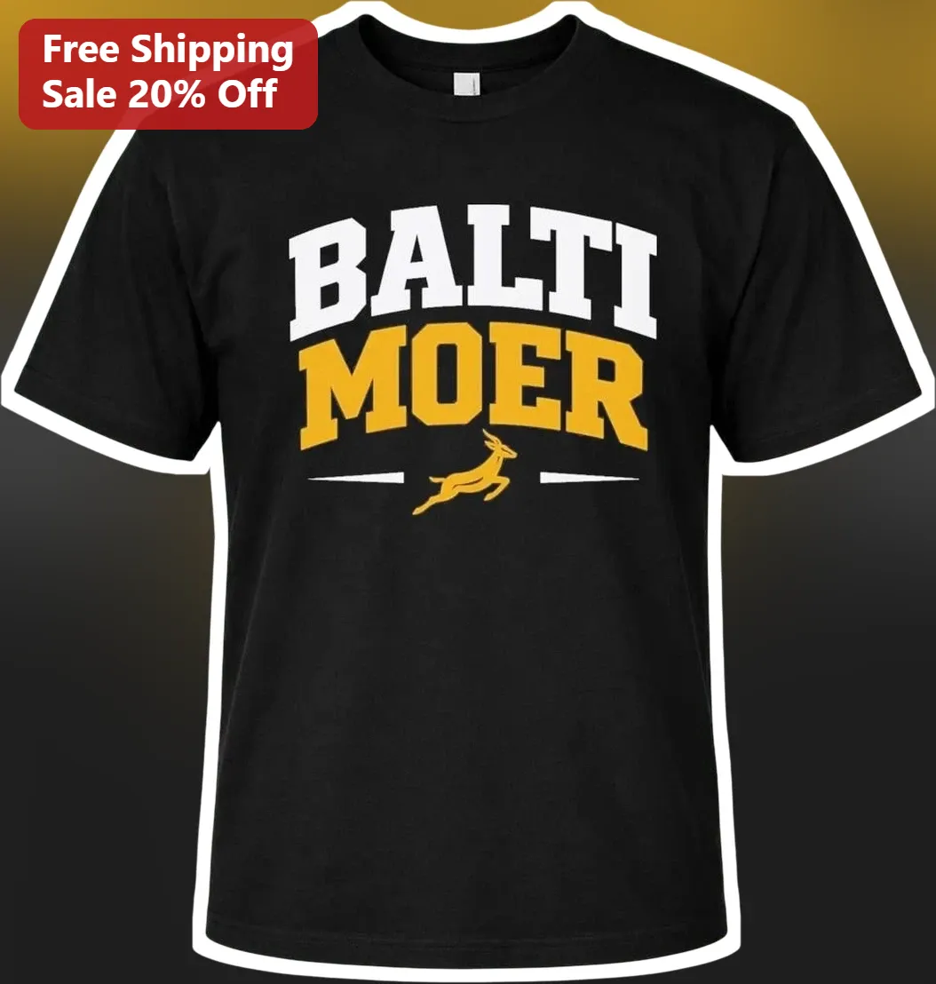 Balti Moer Tee Collegiate Varsity Style Graphic T-Shirt for Baltimore Sports Fans