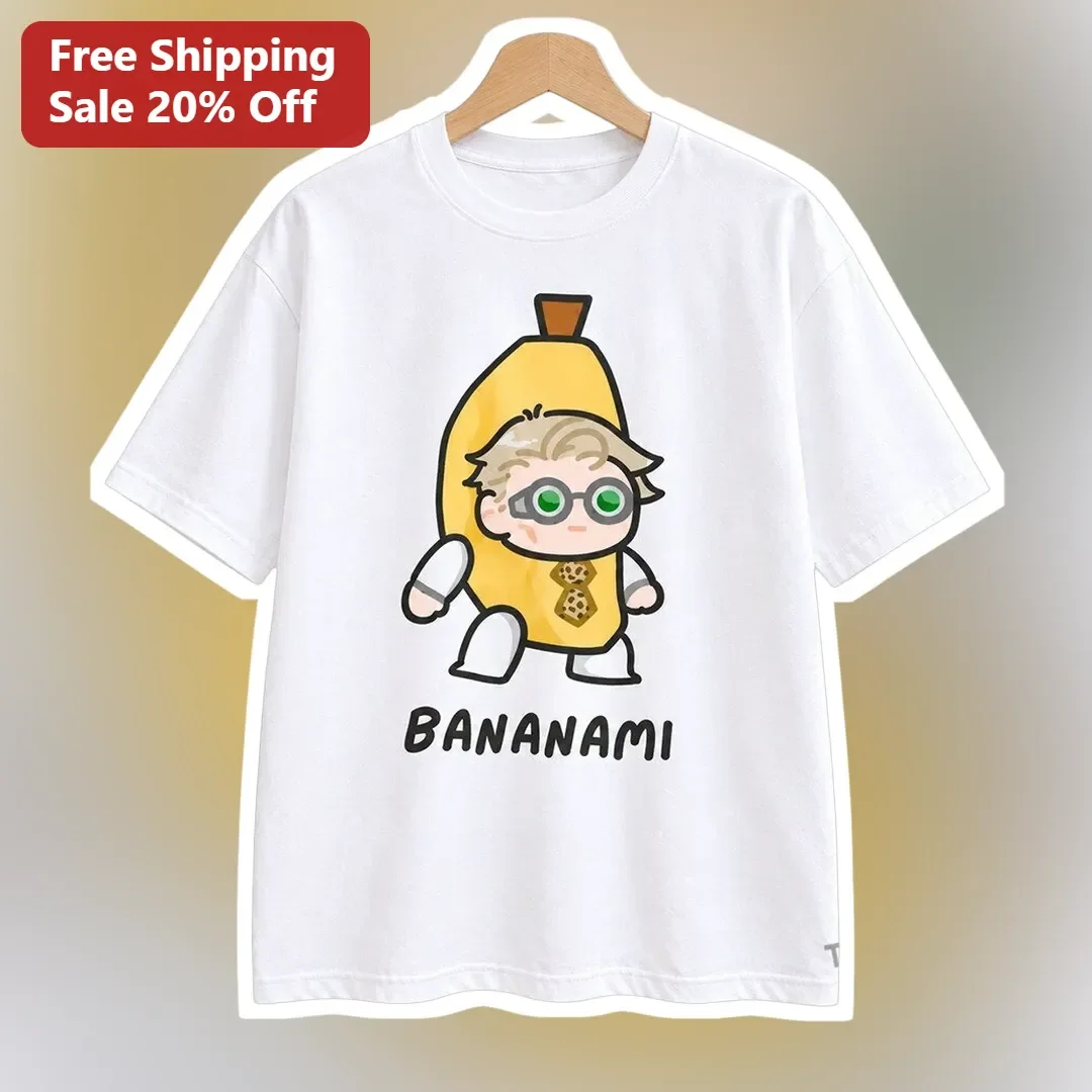 BANANAMI Tee Orca VTuber Chibi Banana Costume Kawaii Gamer Shirt