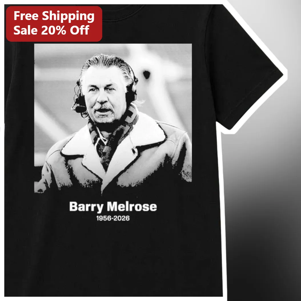 Barry Melrose 1956-2026 Memorial Tee Happy Gilmore Hockey Analyst Tribute Shirt