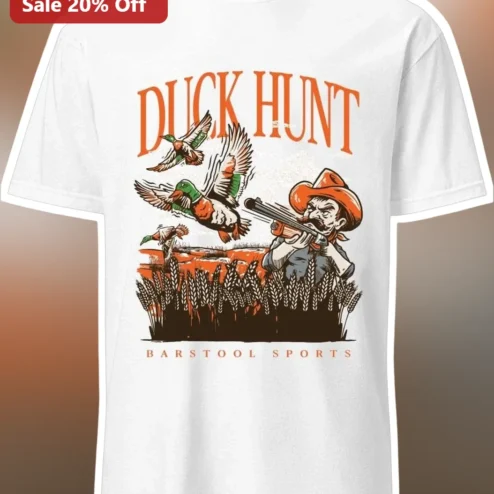 Barstool Outdoors Duck Hunt Vintage Hunter Graphic Tee for Men