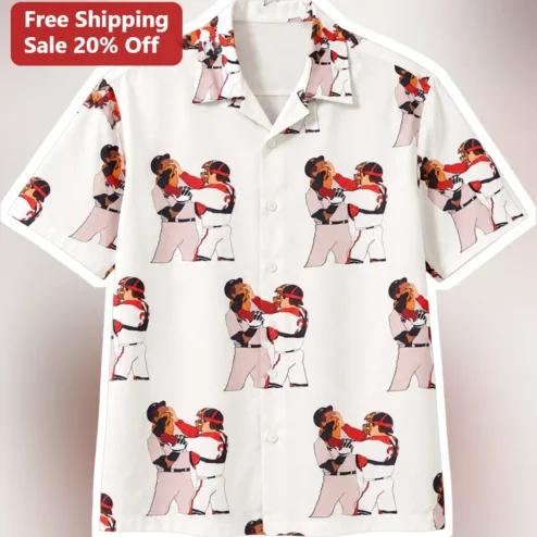 Baseball Players Hugging All-Over Print Shirt Payton Tolle Dominic Canzone Meme Gift for Men