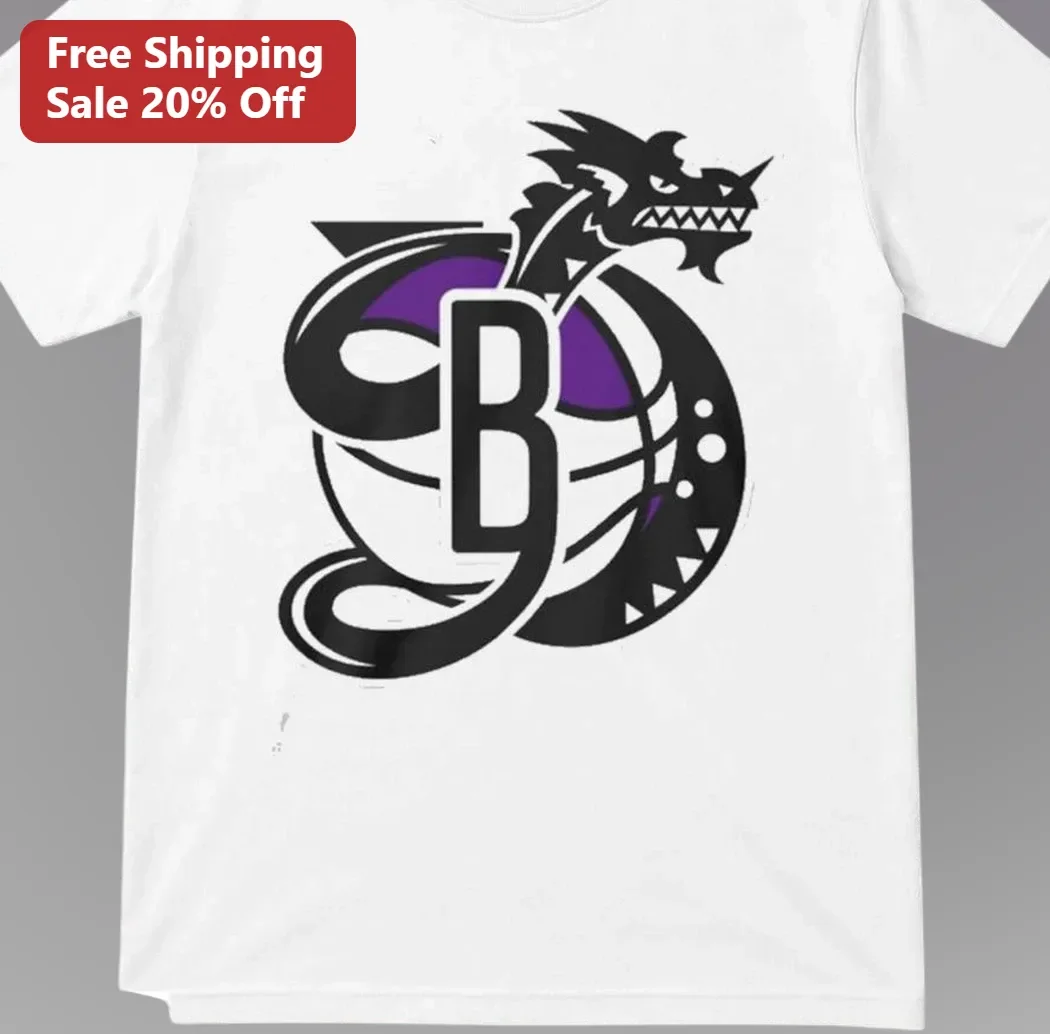 Basketball Dragon Personalized Initial Tee Custom Monogram Graphic T-Shirt Gift for Players