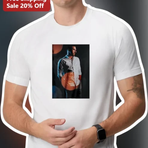 Basketball Player Portrait Tee Custom Photo Artistic Graphic Shirt for Men Athletes