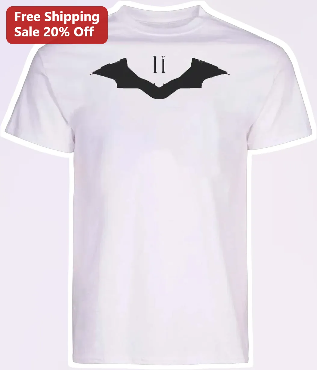 Bat Wings Roman Numeral II Graphic Tee Gothic Dark Aesthetic Shirt for Men Women