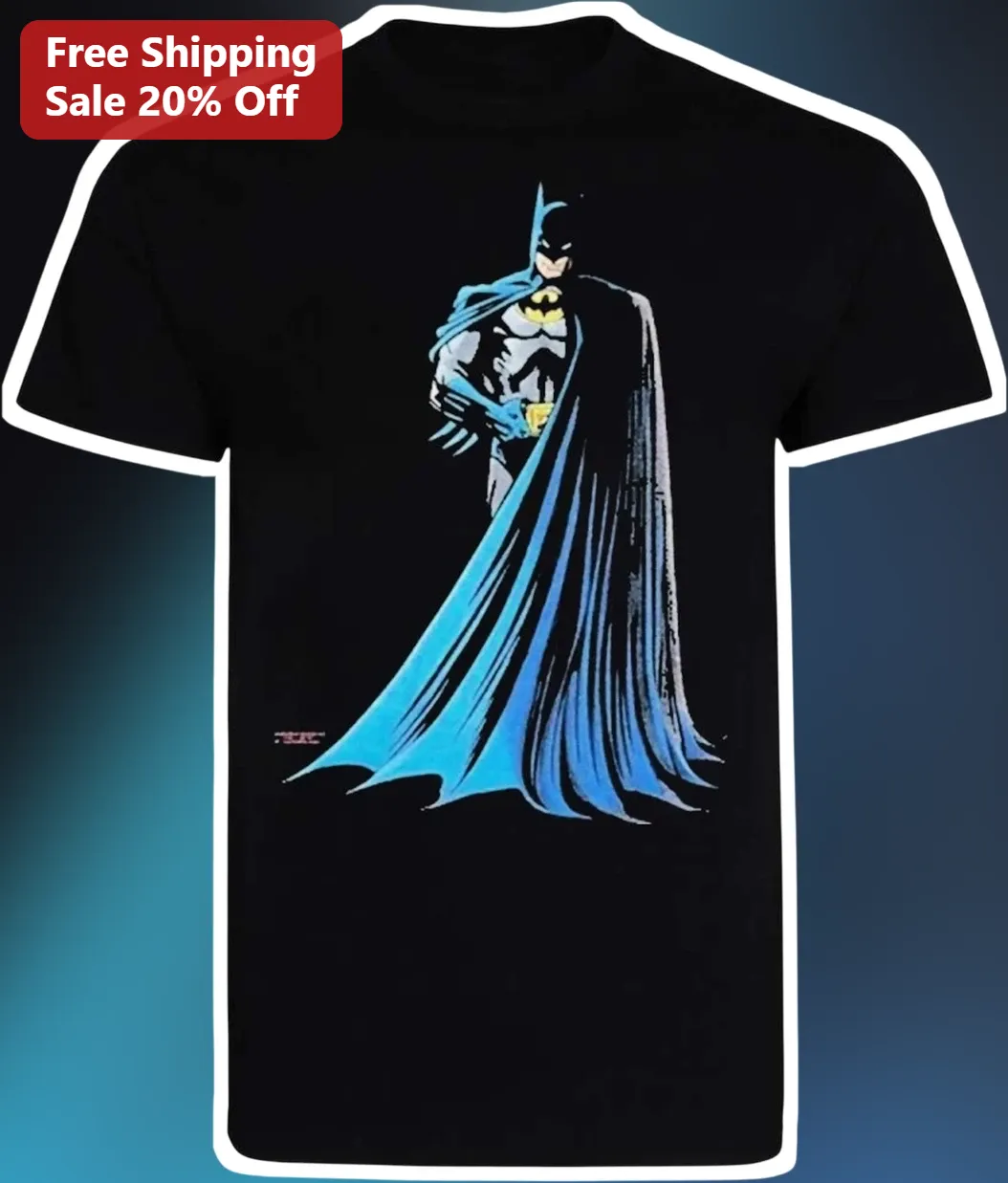 Batman Retro Comic Book Graphic Tee Vintage DC Comics Superhero Shirt for Men Women
