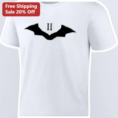 Batman Tee The Dark Knight II Roman Numeral Graphic T-Shirt for Men Women DC Comics Fans