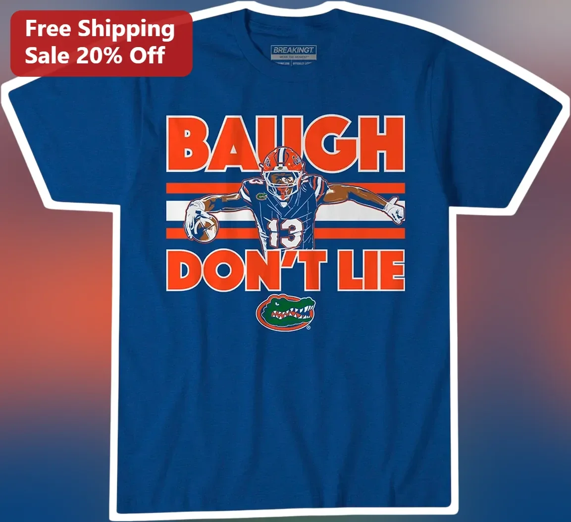 Baugh Don't Lie Trey Baugh Florida Gators Football Retro Graphic Tee available at our Chicago, Illinois warehouse