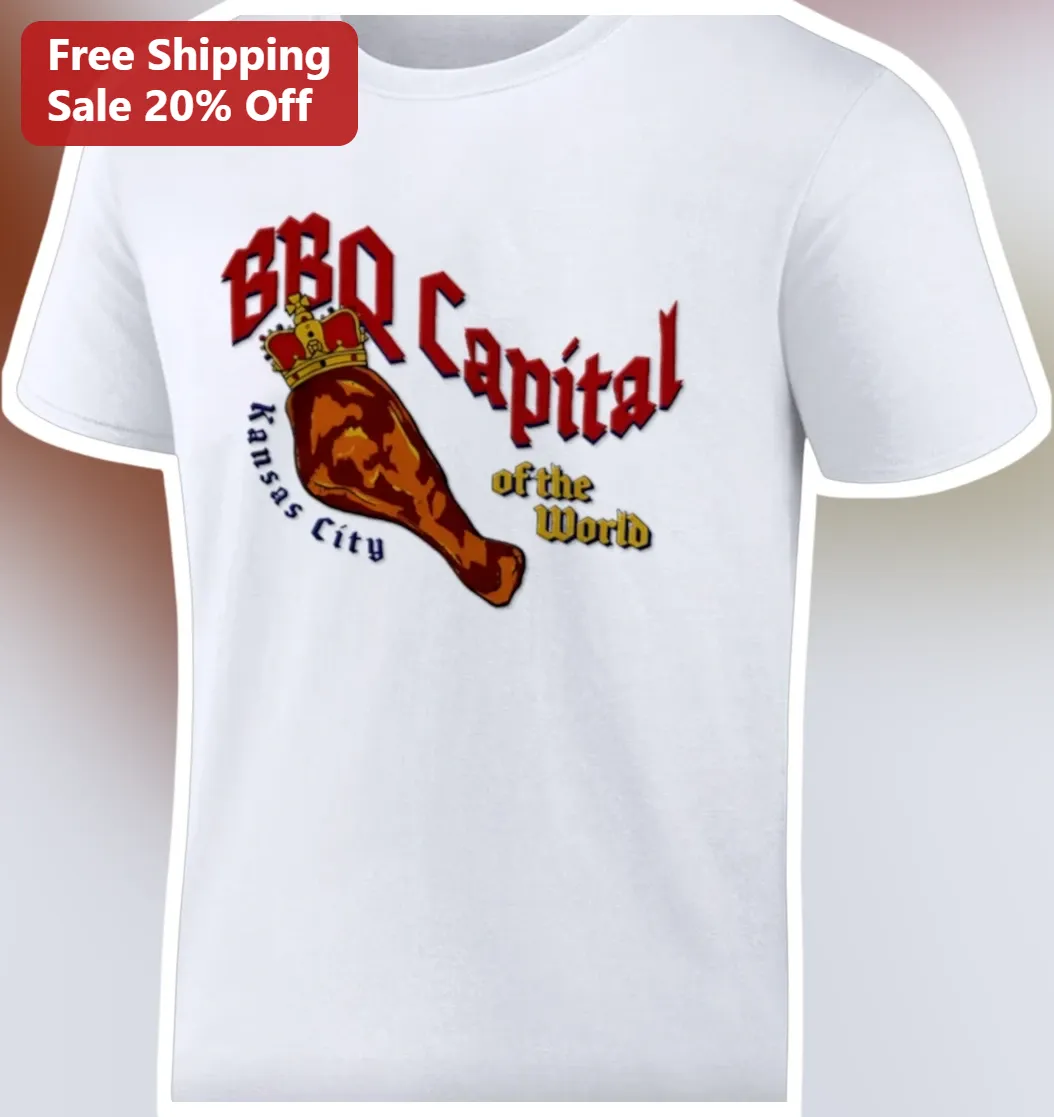 BBQ Capital of the World Kansas City Tee Retro Smoked Meat Graphic Shirt Gift for Foodies