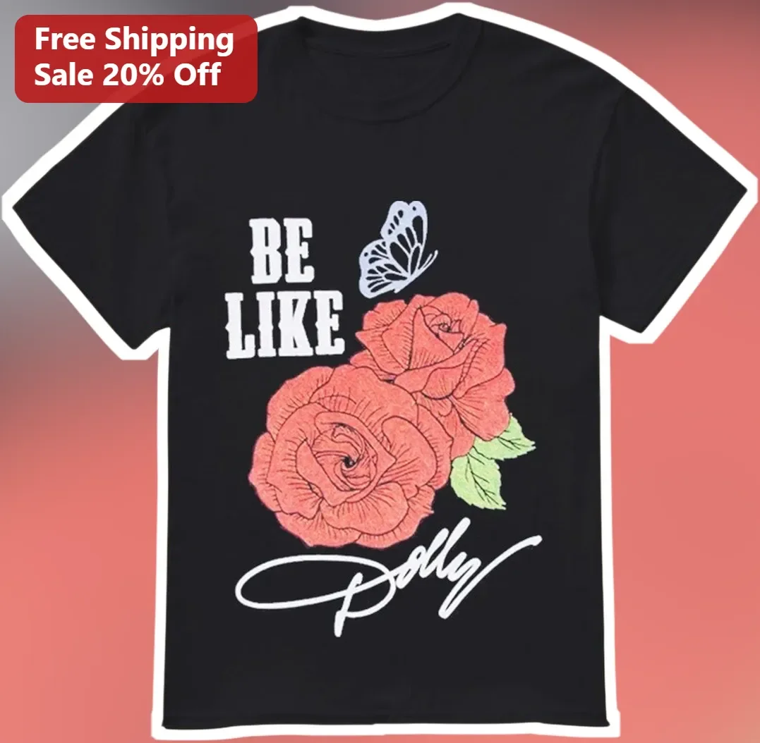Be Like Floral Butterfly Graphic Tee Personalized Custom Name Gift for Women