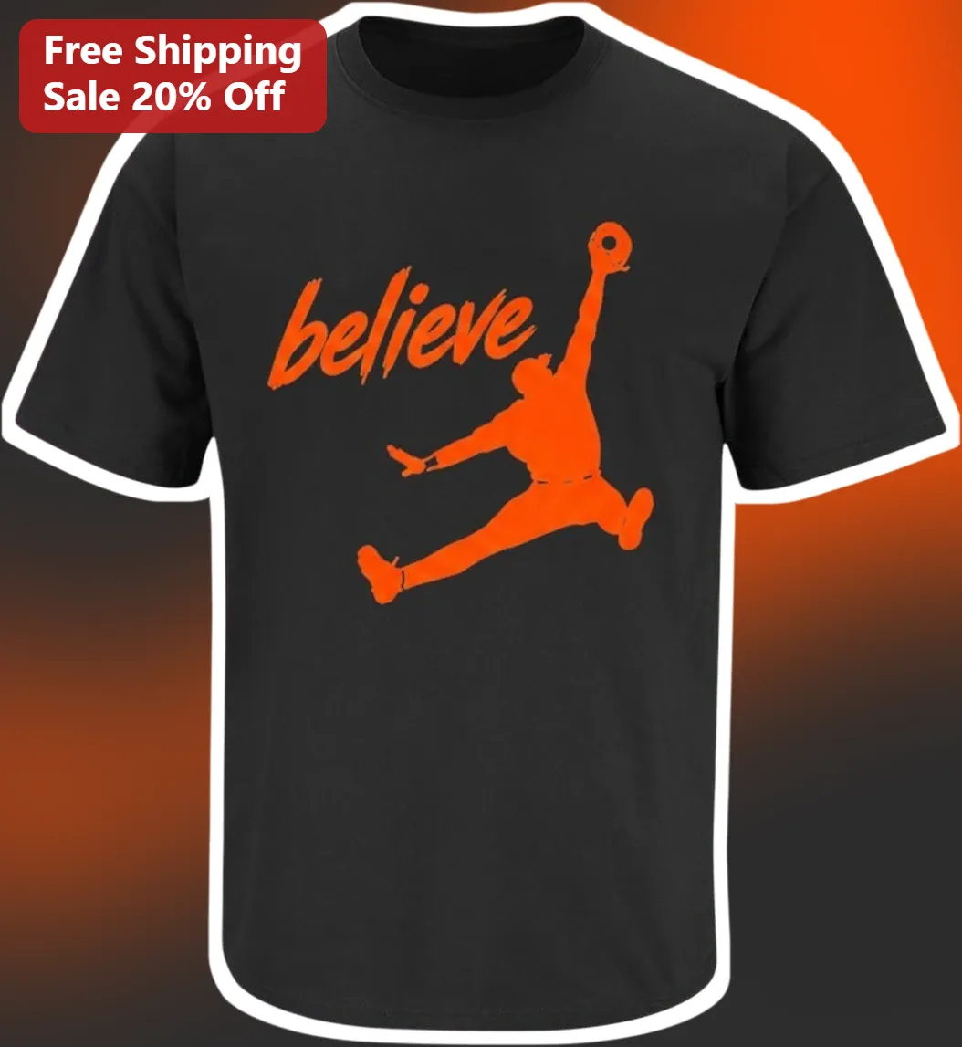 Believe Basketball Dunk Silhouette Graphic Tee Motivational Athlete Apparel