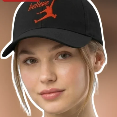 Believe Cap Michael Jordan Basketball Dunk Embroidered Baseball Hat for Men